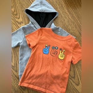 Garanimal and Cat and Jack shirts.